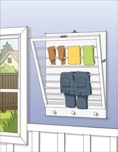 Try This: DIY Wall-Mounted Drying Rack Image